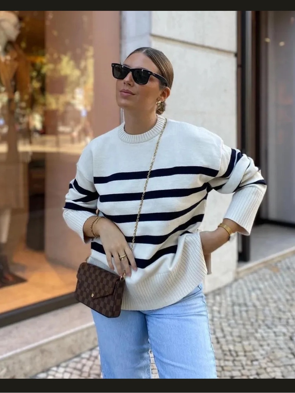 ZARA striped sweater crew neck - Picture 4 of 14